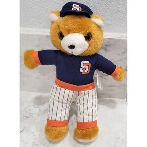 MLB Vintage 90's San Diego Padres Bear Plush Toy by Play-By-Play 10" in